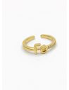ANILLO GRADUABLE RODIO XUPING YXZ CRISTALES