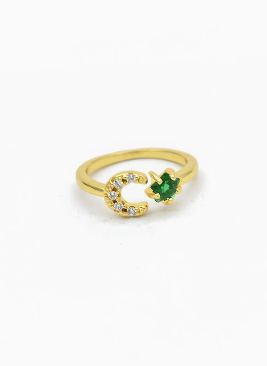 ANILLO GRADUABLE RODIO XUPING YXZ CRISTALES