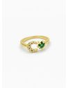 ANILLO GRADUABLE RODIO XUPING YXZ CRISTALES