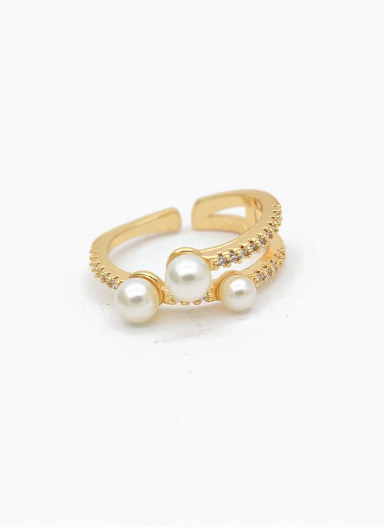 ANILLO GRADUABLE RODIO XUPING YXZ CRISTALES