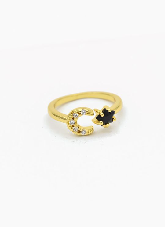 ANILLO GRADUABLE RODIO XUPING YXZ CRISTALES