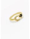 ANILLO GRADUABLE RODIO XUPING YXZ CRISTALES