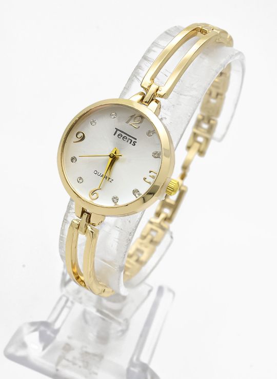 RELOJ ANALOGO CALIDAD AA PULSO METALICO / NO SUMERGIBLE