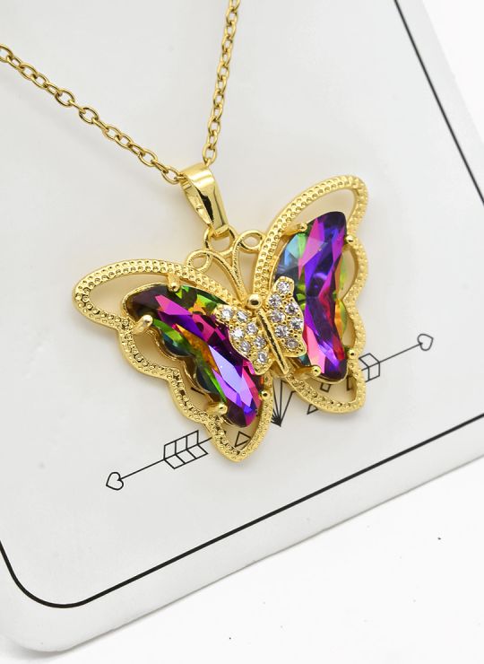 SET DE COLLAR, DIJE Y ARETES EN ACERO INOXIDABLE 316L