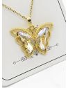 SET DE COLLAR, DIJE Y ARETES EN ACERO INOXIDABLE 316L