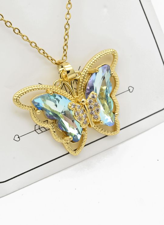 SET DE COLLAR, DIJE Y ARETES EN ACERO INOXIDABLE 316L