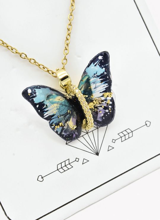SET DE COLLAR, DIJE Y ARETES EN ACERO INOXIDABLE 316L
