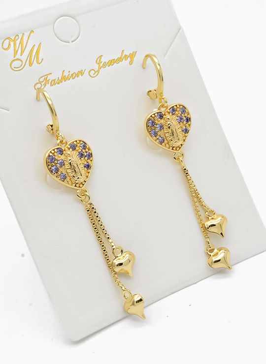 ARETES RODIO MARCA XUPING MICROCIRCONES /YSX