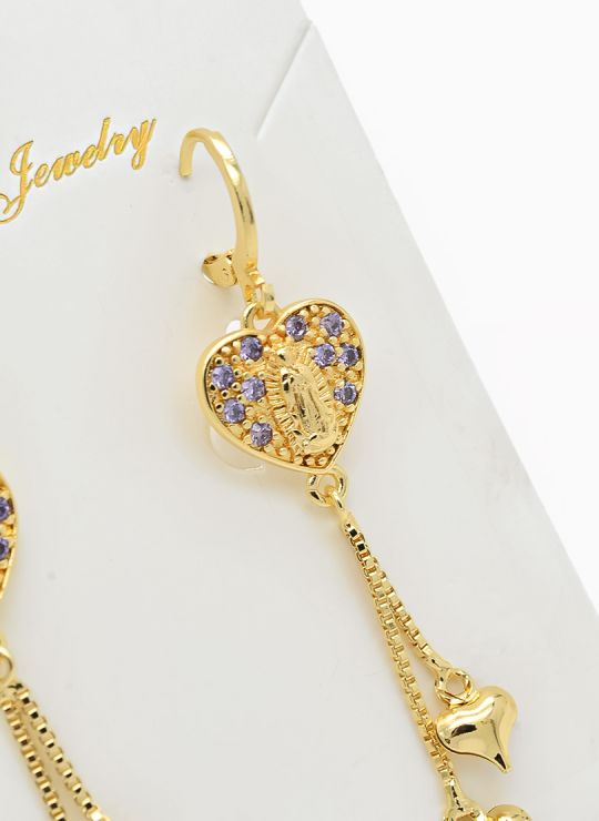 ARETES RODIO MARCA XUPING MICROCIRCONES /YSX
