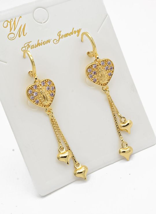 ARETES RODIO MARCA XUPING MICROCIRCONES /YSX