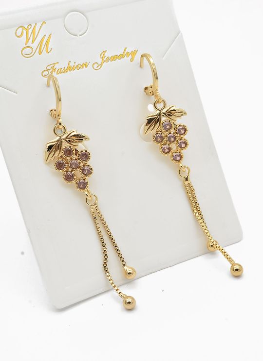 ARETES RODIO MARCA XUPING MICROCIRCONES /YSX