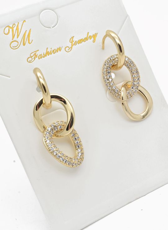 ARETES RODIO MARCA XUPING MICROCIRCONES /YSX