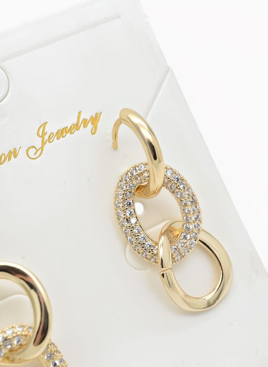 ARETES RODIO MARCA XUPING MICROCIRCONES /YSX