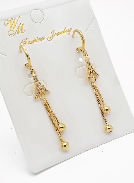 ARETES RODIO MARCA XUPING MICROCIRCONES /YSX