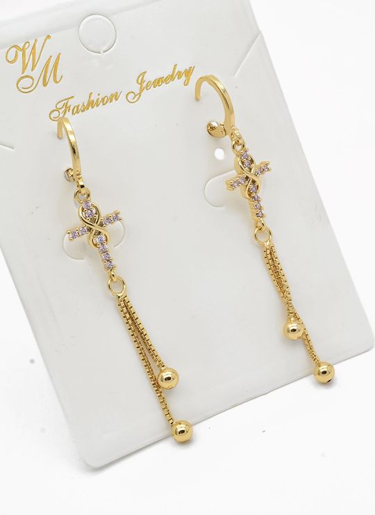 ARETES RODIO MARCA XUPING MICROCIRCONES /YSX