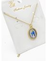 SET DE COLLAR Y DIJE EN RODIO CON MICROCIRCIONES / GARANTIA
