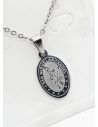 SET DE COLLAR Y DIJE EN RODIO CON MICROCIRCIONES / GARANTIA