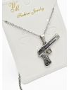 SET DE COLLAR, DIJE EN ACERO CRISTALES INOXIDABLE 316L