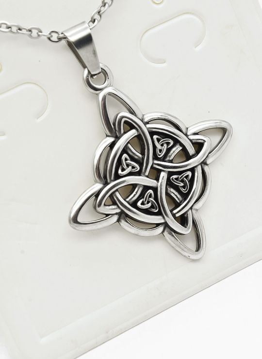 SET DE COLLAR, DIJE EN ACERO CRISTALES INOXIDABLE 316L