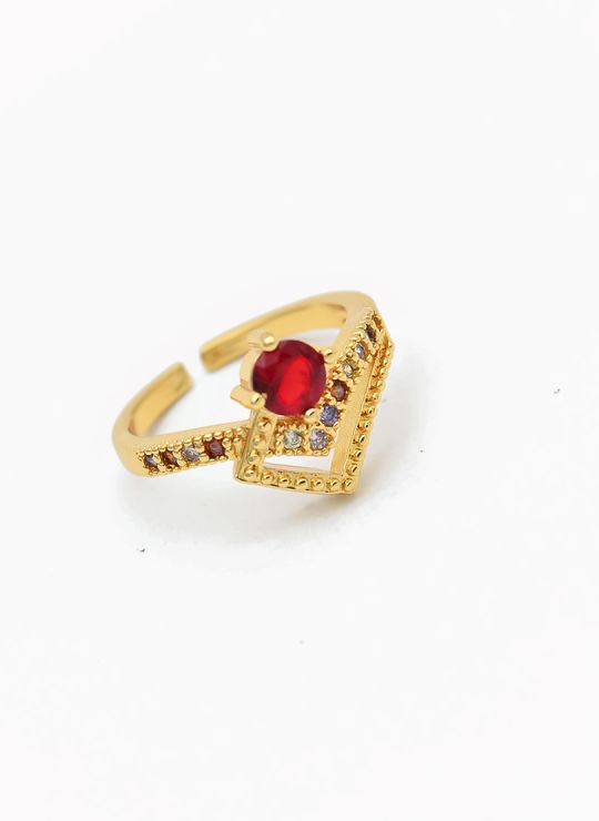 ANILLO GRADUABLE RODIO XUPING YXZ CRISTALES