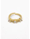 ANILLO GRADUABLE RODIO XUPING YXZ CRISTALES