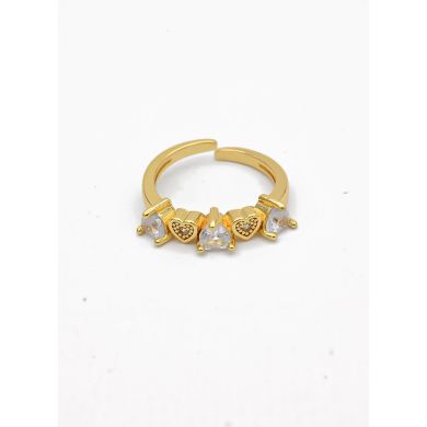 ANILLO GRADUABLE RODIO XUPING YXZ CRISTALES