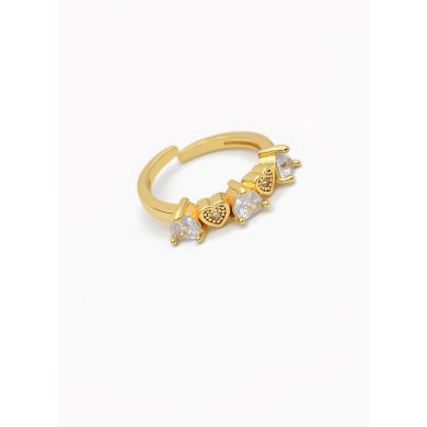 ANILLO GRADUABLE RODIO XUPING YXZ CRISTALES