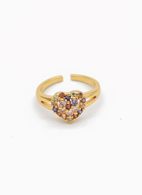 ANILLO GRADUABLE RODIO XUPING YXZ CRISTALES