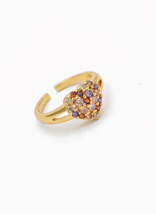 ANILLO GRADUABLE RODIO XUPING YXZ CRISTALES