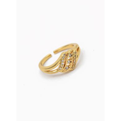 ANILLO GRADUABLE RODIO XUPING YXZ CRISTALES