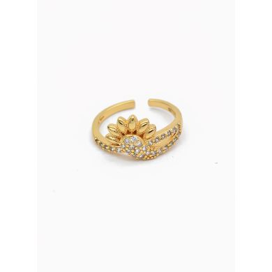 ANILLO GRADUABLE RODIO XUPING YXZ CRISTALES