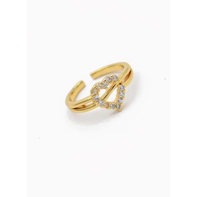 ANILLO GRADUABLE RODIO XUPING YXZ CRISTALES