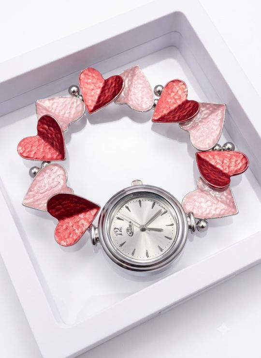 RELOJ  CALIDAD AA PULSO METALICO ELASTICO FRAGMENTADO / NO SUMERGIBLE