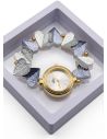 RELOJ  CALIDAD AA PULSO METALICO ELASTICO FRAGMENTADO / NO SUMERGIBLE