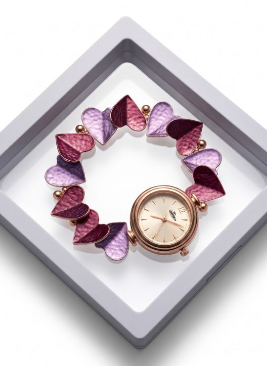 RELOJ  CALIDAD AA PULSO METALICO ELASTICO FRAGMENTADO / NO SUMERGIBLE
