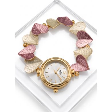 RELOJ  CALIDAD AA PULSO METALICO ELASTICO FRAGMENTADO / NO SUMERGIBLE