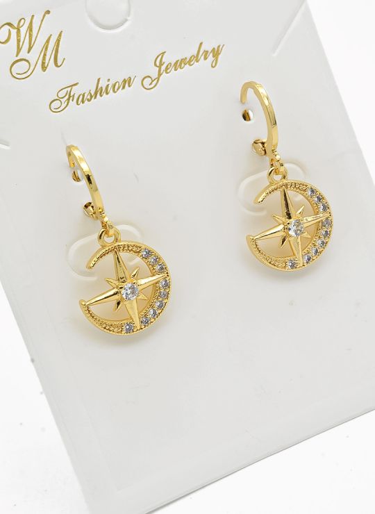 ARETES RODIO MARCA XUPING MICROCIRCONES /YSX