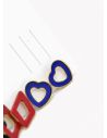 SET DE ARETES X 3 CRISTALES SURTIDO/ACERO INOXIDABLE