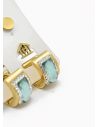 SET DE ARETES X 3 CRISTALES SURTIDO/ACERO INOXIDABLE