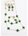 SET DE COLLAR , PULSERA , ANILLO Y DIJE EN RODIO CON MICROCIRCIONES / GARANTIA
