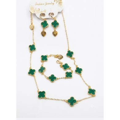 SET DE COLLAR , PULSERA , ANILLO Y DIJE EN RODIO CON MICROCIRCIONES / GARANTIA