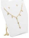 SET DE COLLAR, DIJE Y ARETES EN ACERO INOXIDABLE 316L