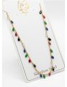 SET DE COLLAR, DIJE Y ARETES EN ACERO INOXIDABLE 316L