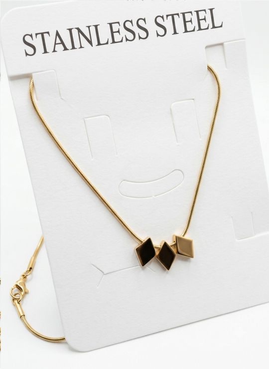 SET DE COLLAR, DIJE EN ACERO INOXIDABLE 316L