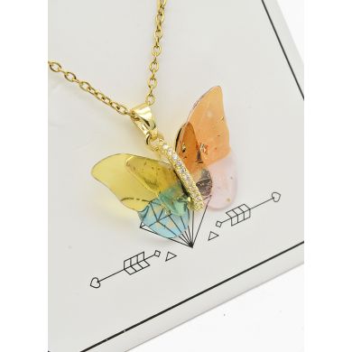 SET DE COLLAR, DIJE Y ARETES EN ACERO INOXIDABLE 316L