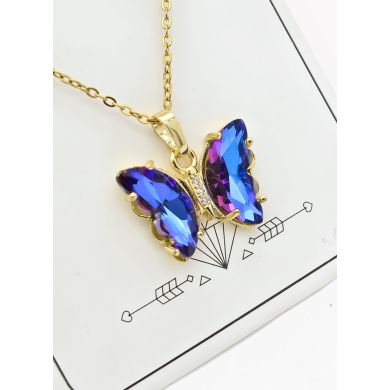 SET DE COLLAR, DIJE Y ARETES EN ACERO INOXIDABLE 316L