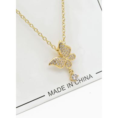 SET DE COLLAR Y DIJE EN RODIO CON MICROCIRCIONES / GARANTIA