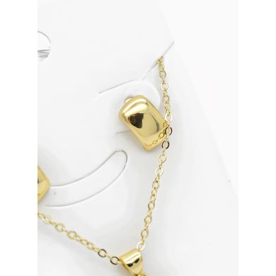 SET DE COLLAR Y DIJE EN RODIO CON MICROCIRCIONES / GARANTIA