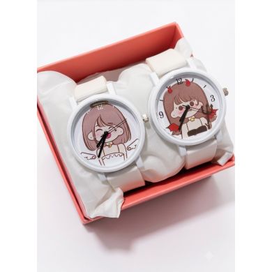 SET DE RELOJ SILICONA PARA AMIGAS CON ESTUCHE Y COJIN DISEÑOS EXCLUSIVOS