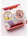SET DE RELOJ SILICONA PARA AMIGAS CON ESTUCHE Y COJIN DISEÑOS EXCLUSIVOS